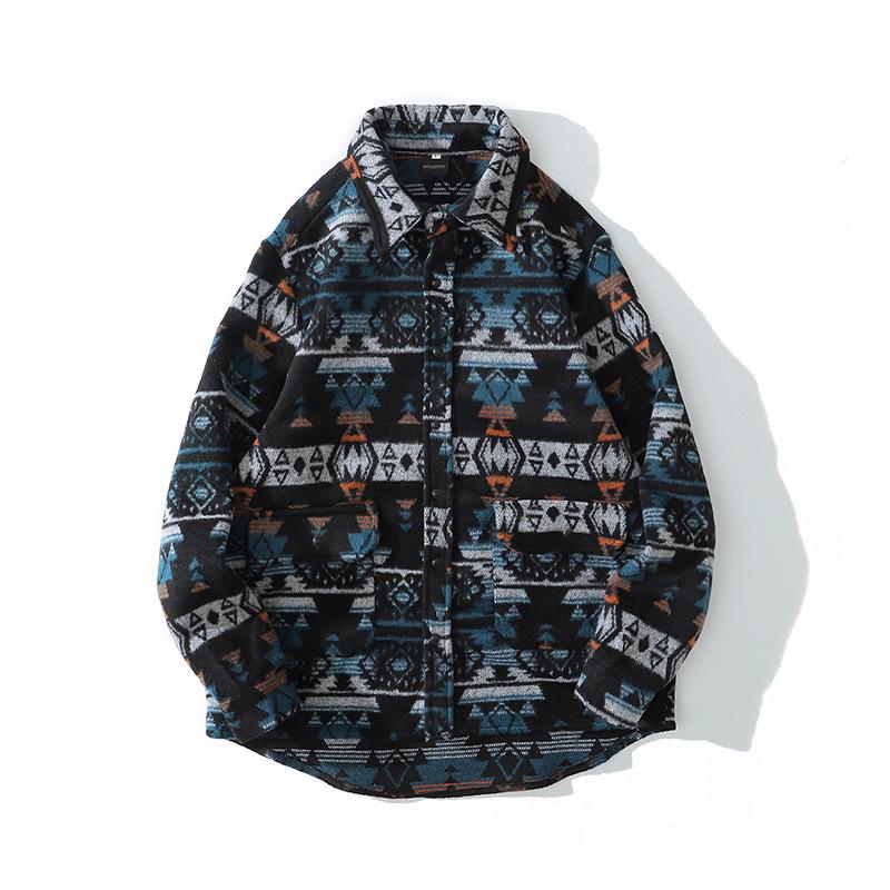 Herren Dickes Wollhemd mit Karomuster - Koreanischer Stil Trendige Langarmjacke für Teenager