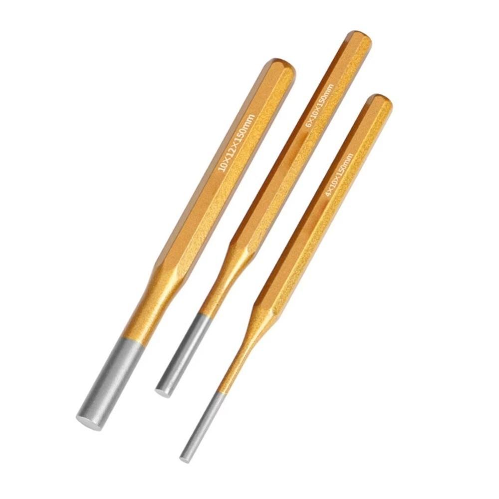 1pcs New 2/3/4/5/6/8/10mm Brass Punch Remover Heavy Duty Chisel Roll Pin PunchTool 150mm For Machinery Maintenance Cone Punch