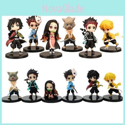 Cute Q Version Demon Slayer Doll Model Car For Kids Collectibles And Decorations