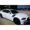 Dual Stripe Car Wheel Fender Sticker Left/R Graphic Vinyl Decal Black Universal