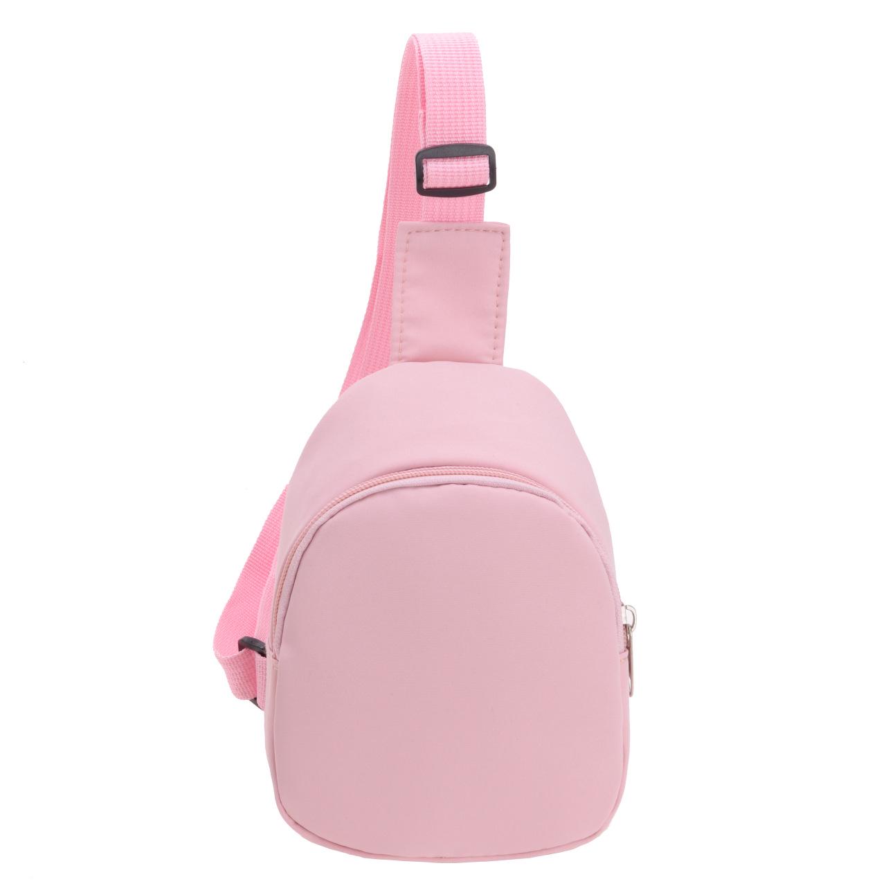 

Kids Crossbody & Waist Bag: Trendy Korean-Style, Custom Logo for Boys & Girls 13x6x18 cm розовый