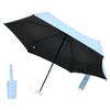 7 Fold Mini Pocket Umbrella Portable Sun Rain Dual Use Umbrella with Anti Slip Handle & Storage Bag UV Protection Black Coating