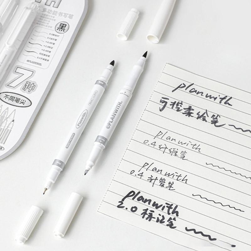 5Pcs Noise Free Retractable Gel Pen Fast Dry Ink Non Smudge Writing Pen Comfortable Handle For Students Professional