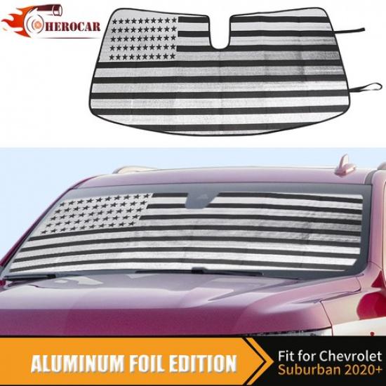 Foldable Windshield Sunshade Sun Visor UV Protect For Suburban Tahoe YUKON 21-25