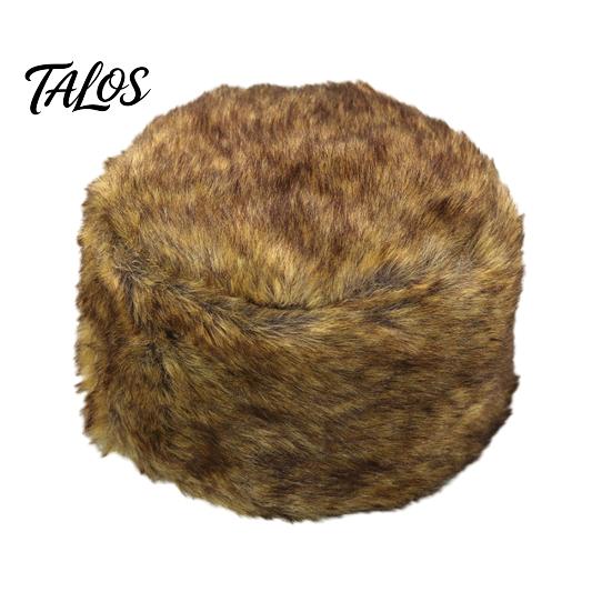 Winter Russian Women Men Fluffy Faux Fur Solid Color Ear Warmer Hat Beanie Cap