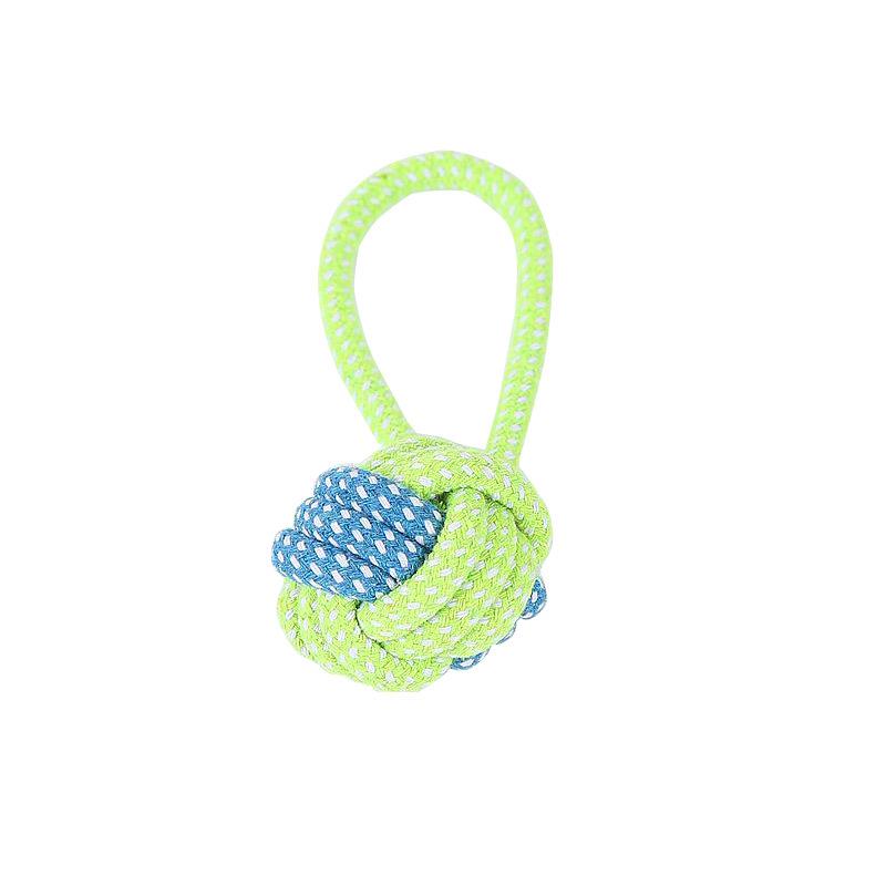 Durable Cotton Rope Pet Toy Set: Teething & Knotted Ball Toys for Cats and Dogs