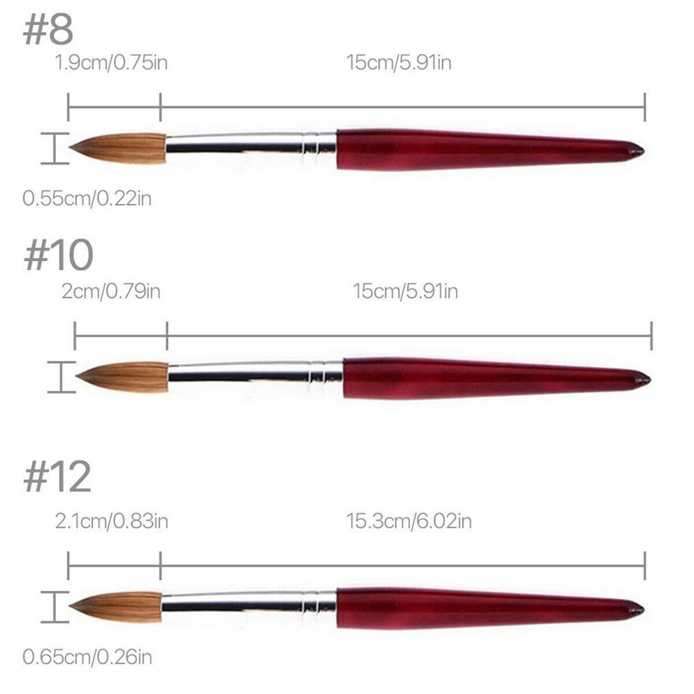 To Outline Nail Polish Pen Acrylic Nail Art Brush Flower Drawing Pen Sable Hair Nail Painting Brush