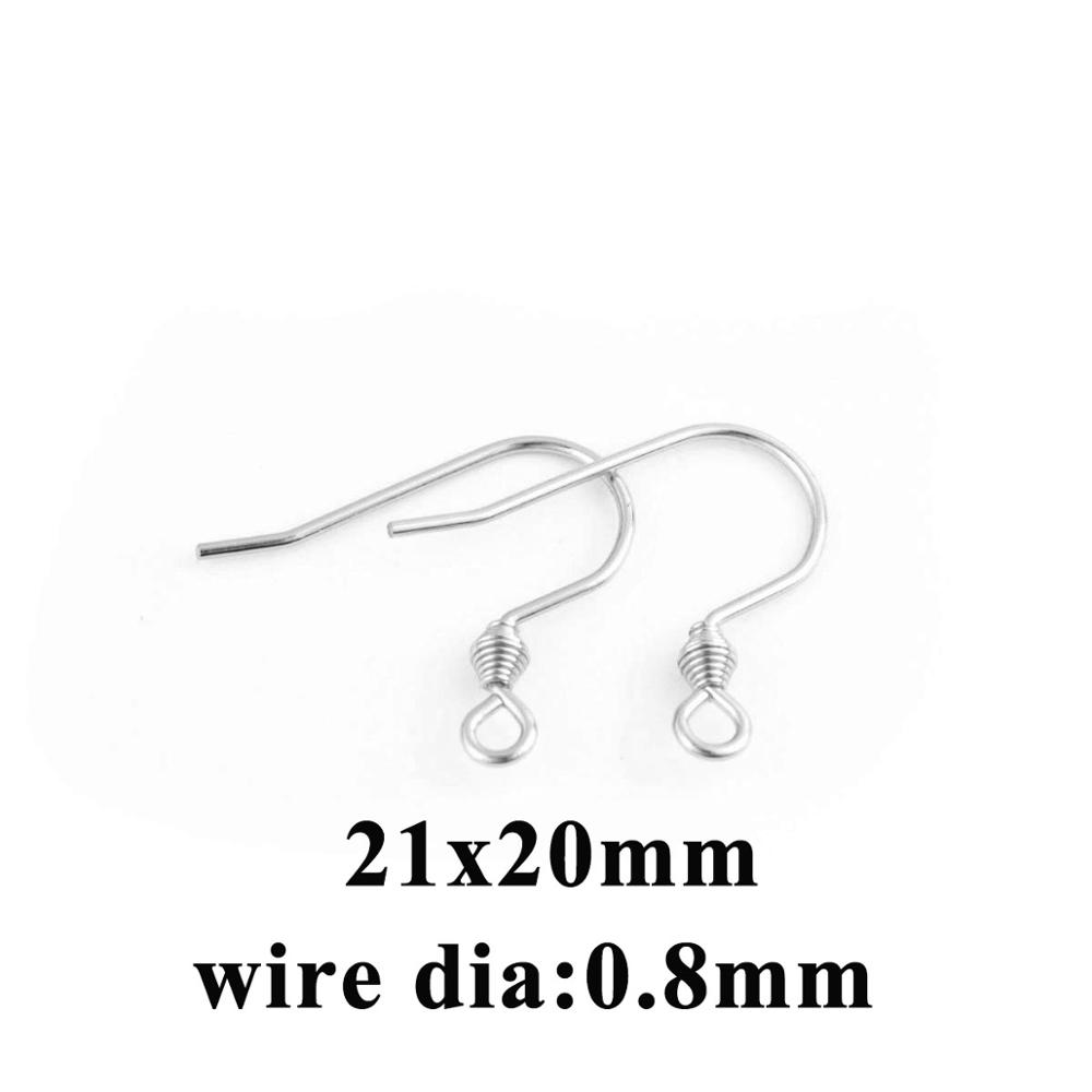 20-50 Stück Rosegold Farbe Edelstahl Ohrhaken Ohrringverschlüsse Schmuckzubehör DIY Ohrringdrähte Für Schmuckherstellung Zubehör