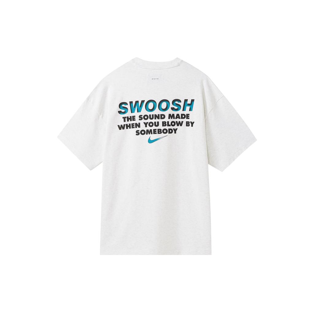 Nike Letter Logo Print Round Neck Pullover Sports Short Sleeve T-Shirt Unisex T-Shirt White FB2730-051