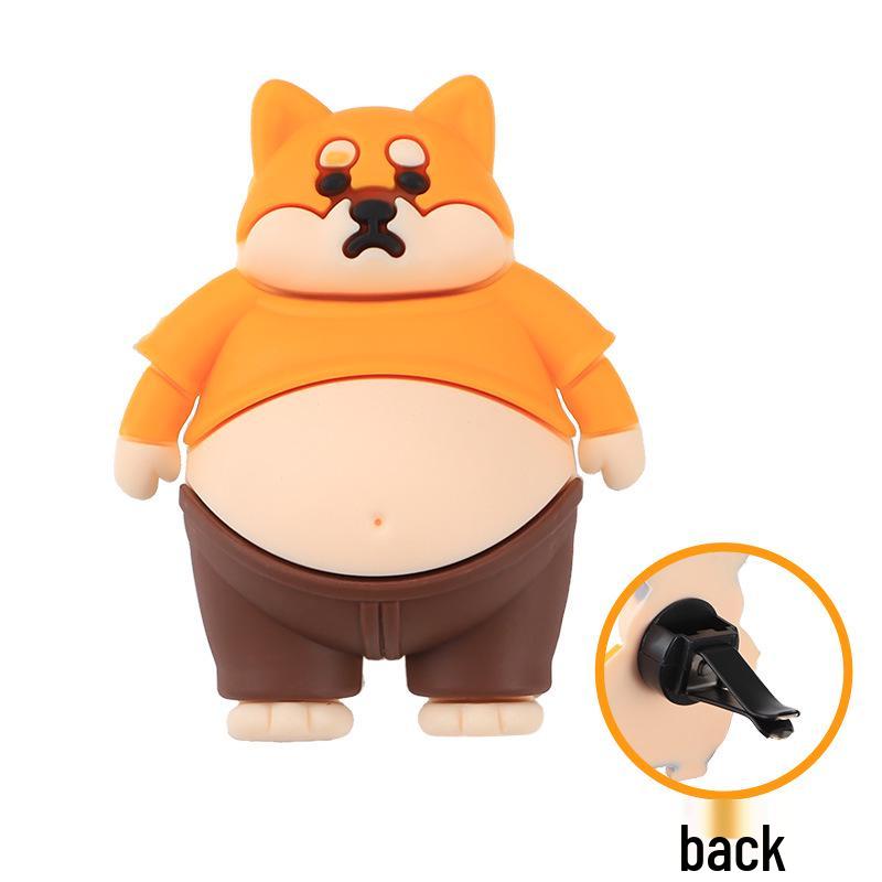 Charming Cartoon Car Air Freshener - Odor Eliminator & Long-lasting Scent Vent Ornament