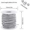 Fashionable Sturdy Stainless Steel Bead Chain Belt with 50 Adjustable Waist Buckles for Trendy Casual Daily Wear