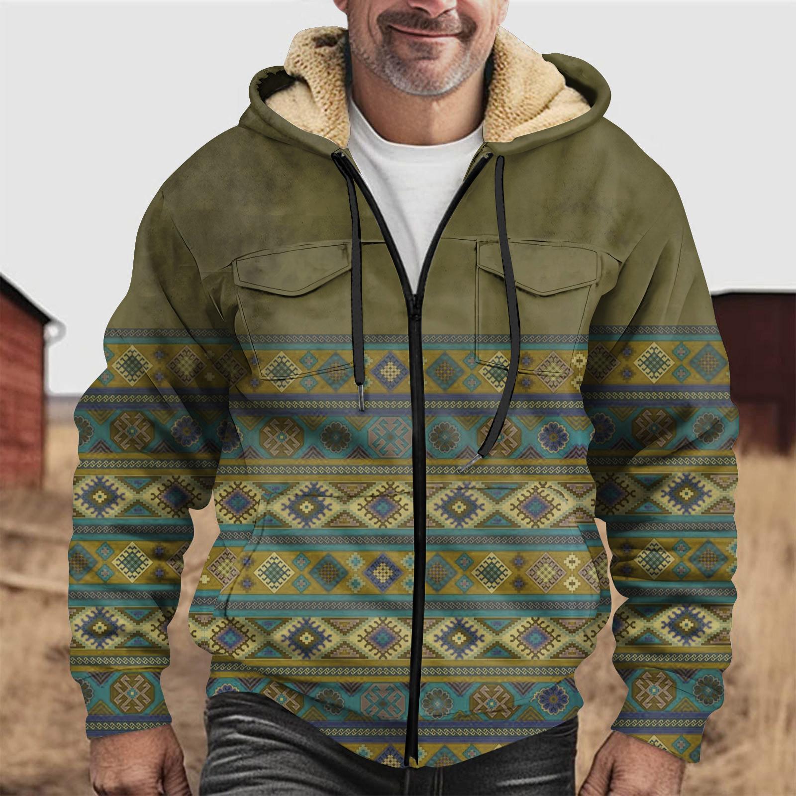 

Мужская зимняя флисовая толстовка с капюшоном на молнии с накладным карманом, повседневная куртка XXXL зелёный