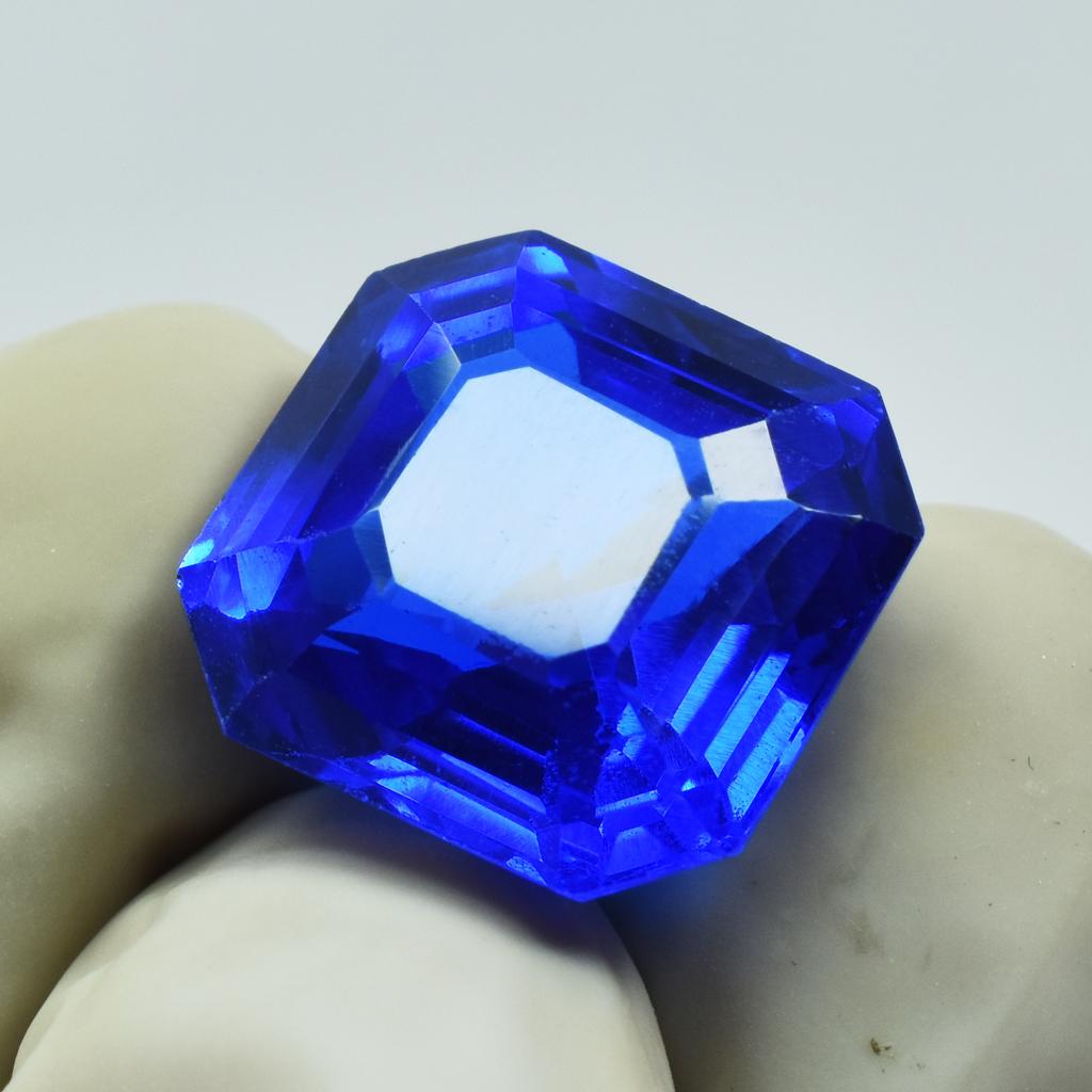 Natural Blue Tanzanite Square Cut 10.50 Ct Ring Size Loose Gemstones CERTIFIED