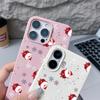 New Year Christmas Pattern Phone Case For iPhone 16e 17 Air 16 15 14 17 Pro Max 13 12 Pro 15 11 Shockproof Soft TPU Leather Texture Cover