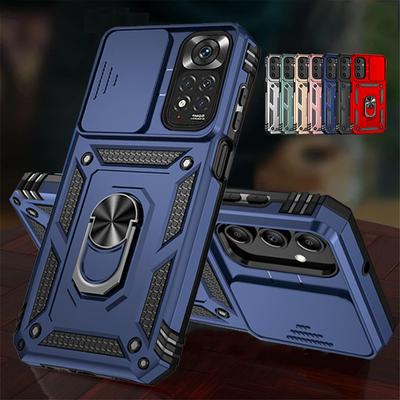 360 Grad stoßfeste Rüstungsringhülle für Xiaomi Redmi Note 12 11 10 Pro 11S 10S 13C 12C 10C 11A 10A Poco M4 X3 X4 NFC X5 Pro 5G C40 C65 Rückseitige Abdeckung
