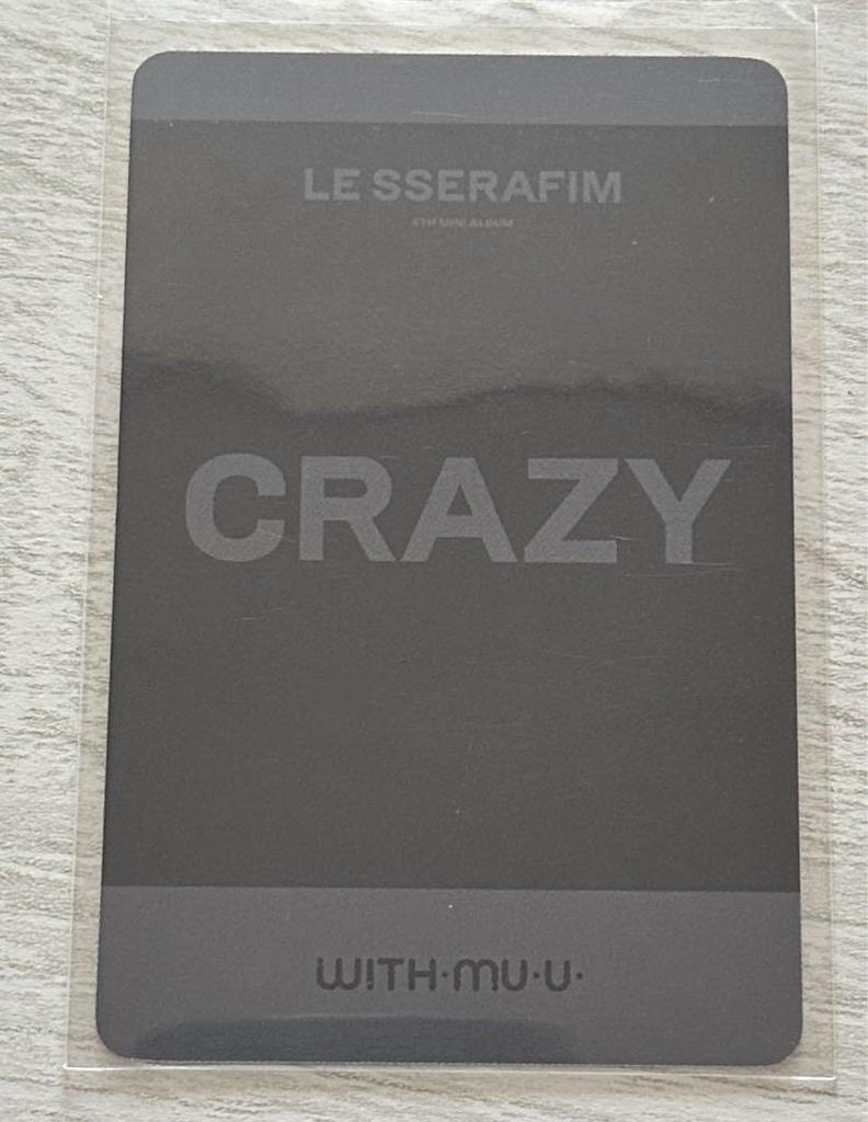 [USED] LE SSERAFIM Kazuha withmuu Rakidoro Limited Trading Card Cheki