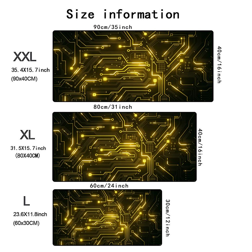Velká Vnitřní Základní Deska Obvodová Deska Podložka pod Myš Herní Polštářek Podložka pod Myš Počítač Laptop Hra XXL Podložka Stůl Estetická Podložka na PC Stůl