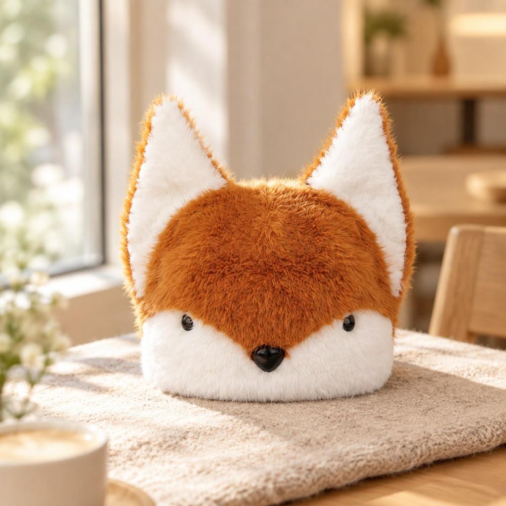 Soft Canine Hat One Size Furry with Ears Adorable for Festivals
