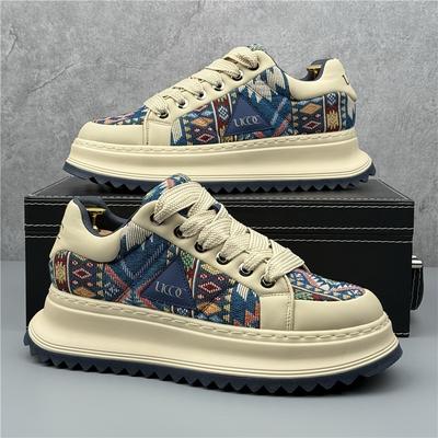 Mode Neue Designer Herren Mixed Patchwork All Match Plattform Casual Schuhe Flats Männlich Sport Laufen Walking Sneakers Zapatos Hombre
