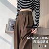 High-end suit wide-leg pants for women, spring new high-waisted straight pants, hot-selling new models