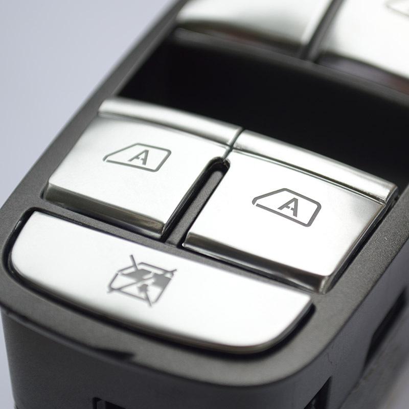 Door Window Glass Lift Button Knob Decorative Cover Sticker Trim For Infiniti Q50 Q50L Q70 QX50 QX60 Interior