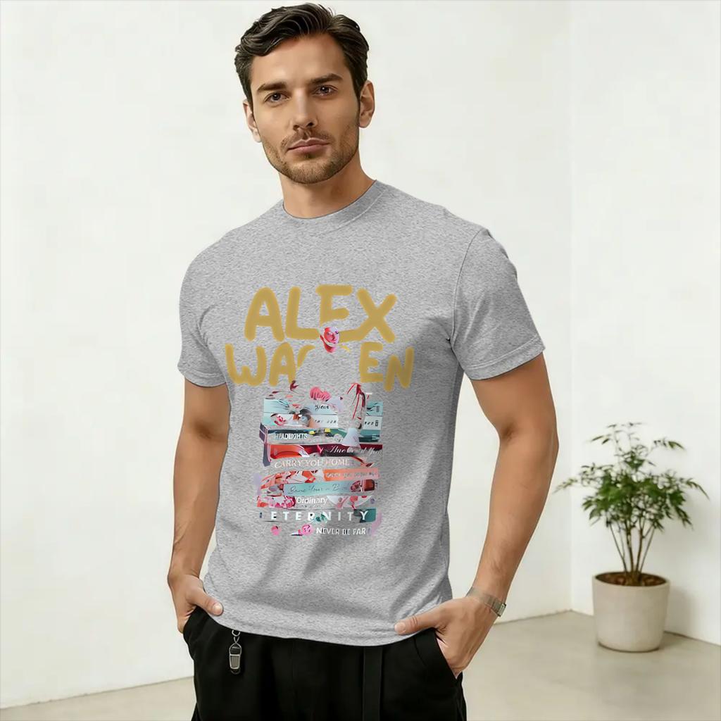 Alex Warren Finding Friday on the Road Tour 2026 T Shirt Unisex Cotton Novelty TShirts Round Neck Tee Shirt Short Sleeve Printing