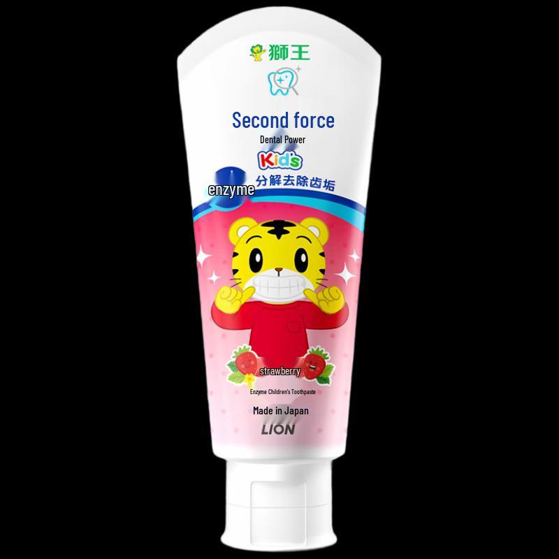 

Lion Qiaohu Kids Strawberry Enzyme Toothpaste 60g