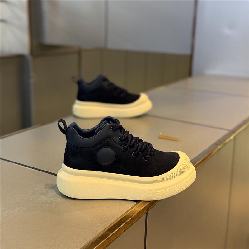 Lace-up platform popular trendy shoes velvet cotton shoes autumn and winter new retro cds