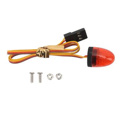 RC Police Light Round Simulation Ultra Bright RC Car LED Police Light 13x17mm for 1:10 RC Police