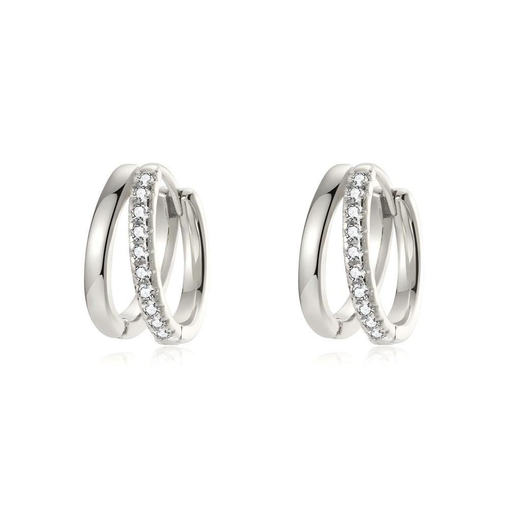 Minimalist Cross Hoop Earrings For Women Gold Color Huggie Hoops Pave AAA+ CZ X-Shape Daily Statement Jewelry for Women Party
