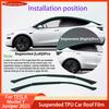 Customized Suspended Roof Film for Tesla Model Y Juniper 2025 Invisible Car Body Suit Original Vehicle Black TPU Protective Film