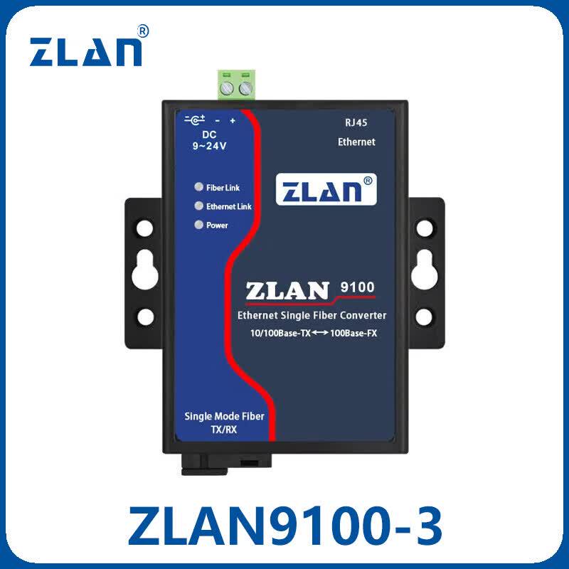 ZLAN Industrial 100M Fiber Optic Transceiver