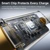 TOOCKI TX110A1 1m 12W Mini Zinc Alloy USB-A To iP Cable 480Mbps Data Transfer Cable with Smart Chip