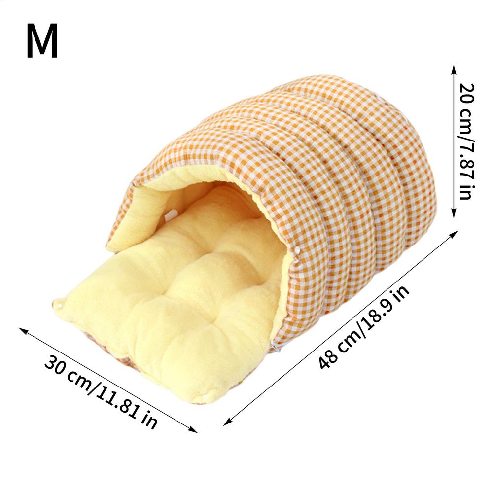 Pet Sleeping Bag Warm Snuggle Cave For Pet Warm Kitten Sack Bed For Winter Indoor Outdoor Camping Travel Home Bedroom Living