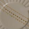 Stainless Steel Simple Fashion Waterdrop Pendant Necklace for Women Trendy Waterproff Chain Neck Party Jewelry Gifts