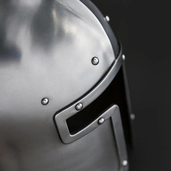 Handmade Italian Medieval Barbuta Helmet Perfect for Renaissance Fair, Cosplay, LARP, Halloween Costume Authentic Steel Armor Replica