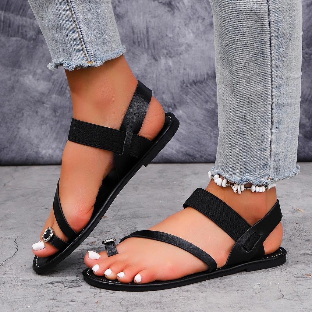 Large-size Beach Sandals for Women - New Style - Simple Flat Shoes