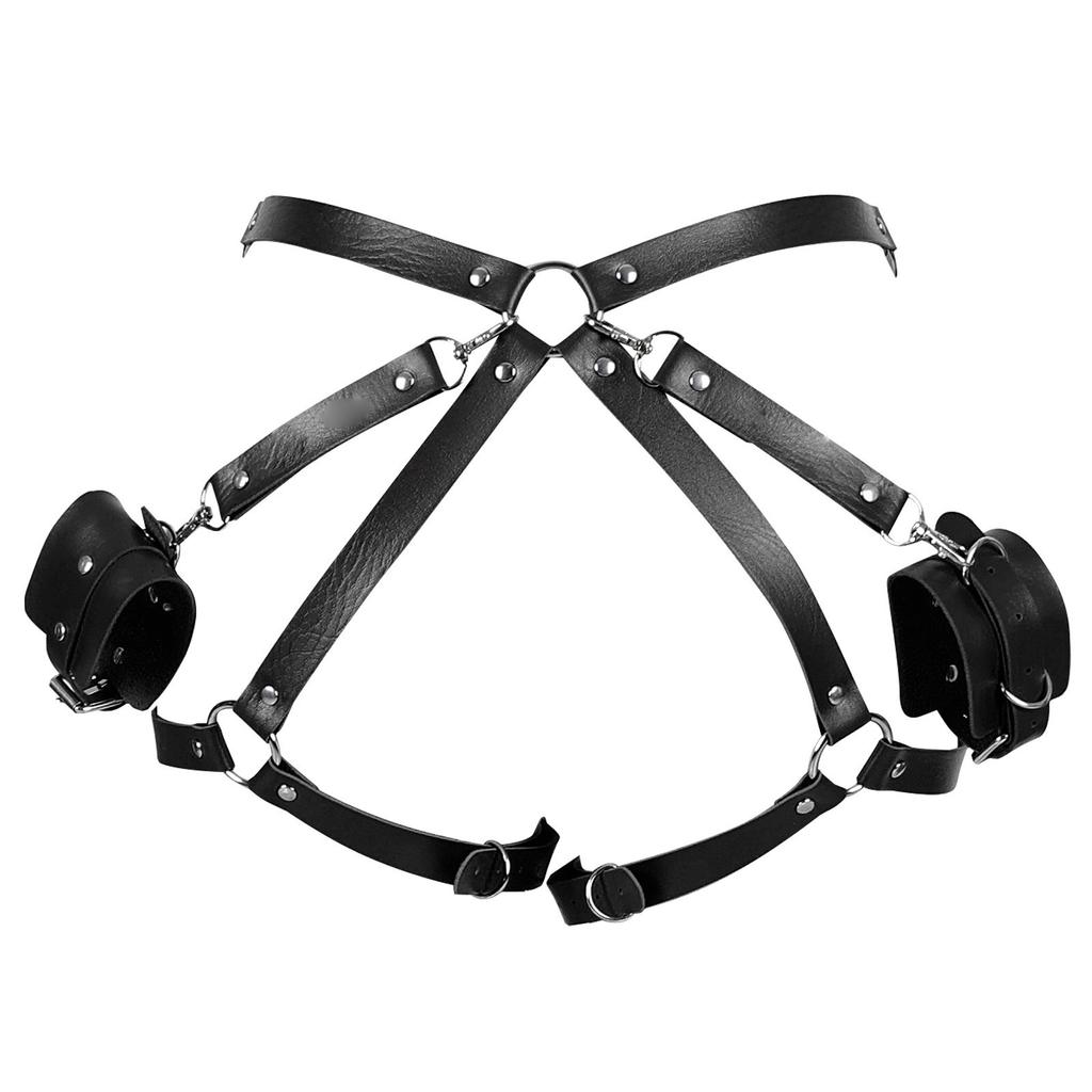Leather  Kit Handcuffs Sex Toys Games For Couples Body Harness Cuffs Bondage Straps Erotic Adult Sex Toys for Party Sexy