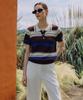 OBER GOLF Classic Multi Open Collar Knit (Brown)