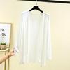 Sommar Dam Ärm Enfärgad Blus Casual Semester Strand Öppen Skjorta Blusar Mode Cardigan