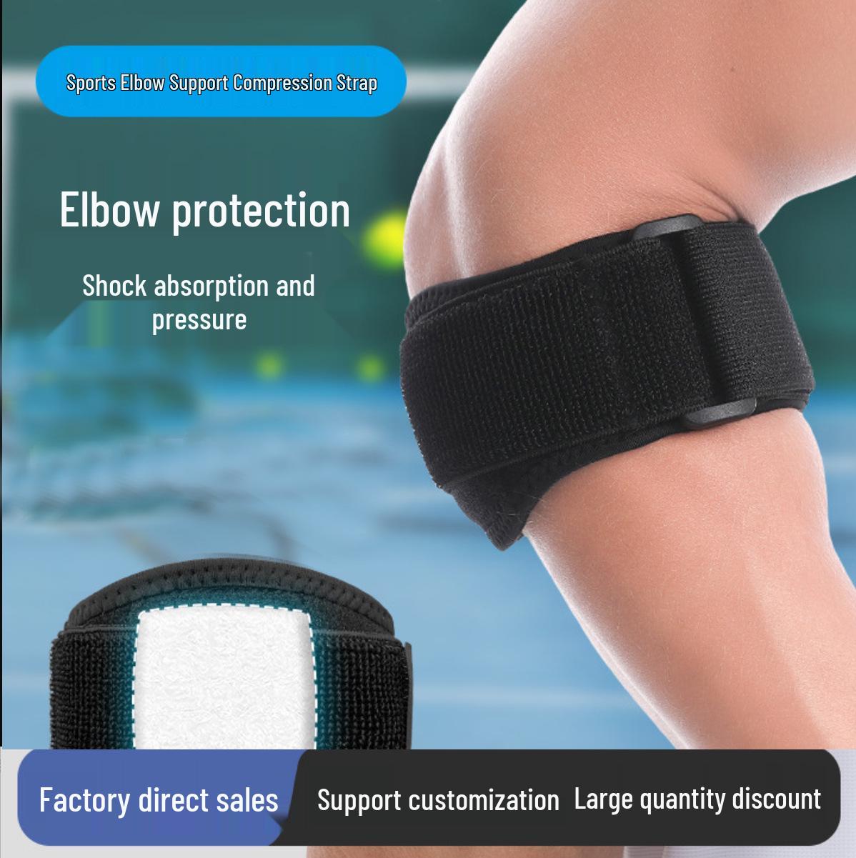 In-Stock Adjustable Compression Elbow Support for Sports  Fitness
