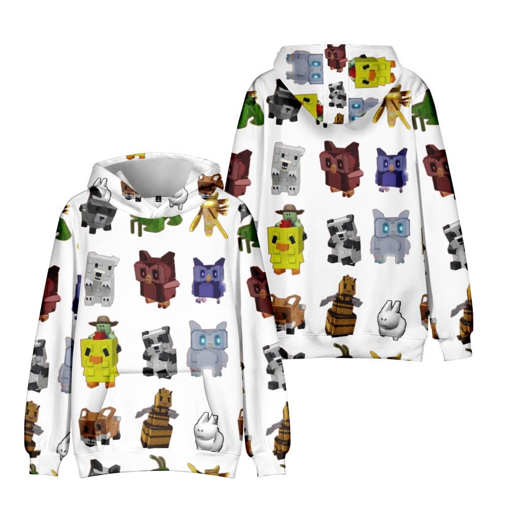 

16 цветов Вырасти сад Мультяшные худи с принтом 2025 Винтажный мерч Толстовка Мужская и женская Хип-хоп Спортивный пуловер Свитшот XS