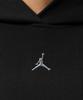Nike Jordan Brooklyn Fleece Crop Pullover Hoodie W - Black / Iv7524-010