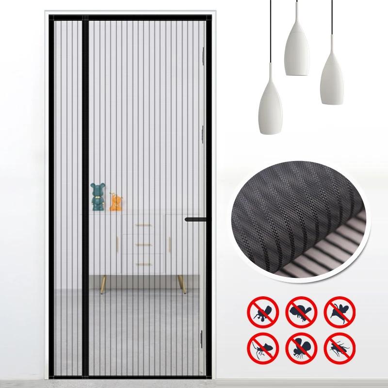 Mesh Mosquito Proof Door Screen Curtains Summer Magnetic Mosquito Net Cover Insect-Proof Automatic Closing Door Screen
