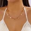 Boho Buntes Muschel Halskette Für Frauen Gold Farbe Seestern Muschel Jakobsmuschel Perlen Anhänger Choker Sommer Strand Urlaub Resort Schmuck
