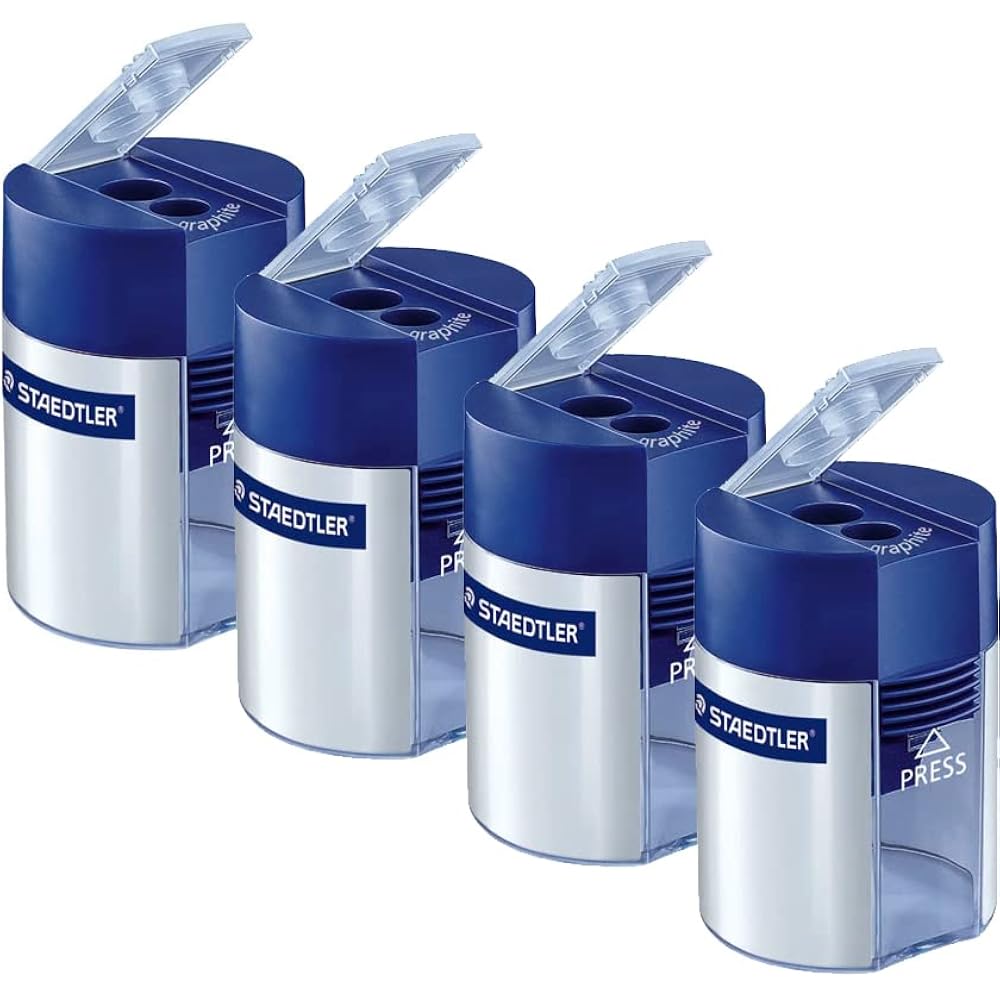 Staedtler Manual Pencil Sharpener Blue [Pack of 4]