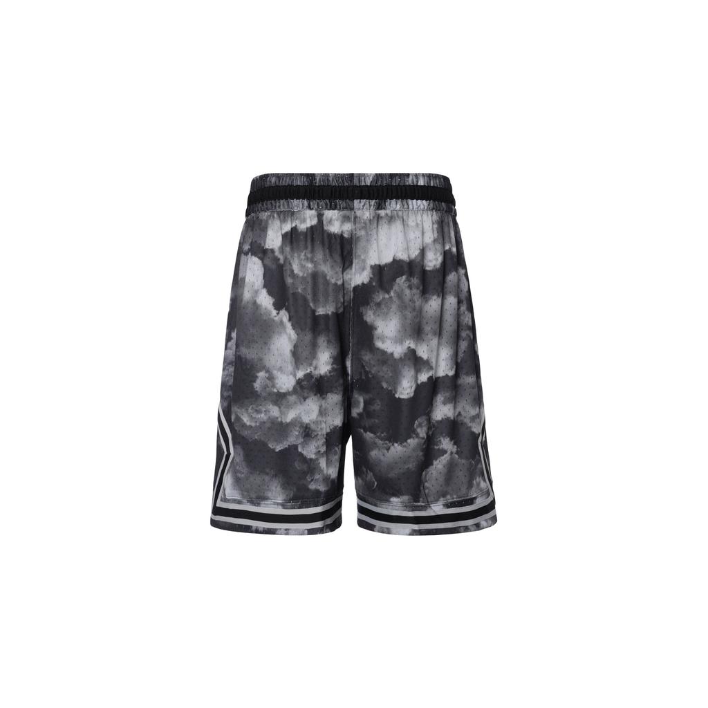 Jordan Diamond Print Breathable Casual Shorts Men Bottoms Black Grey FD7649-010