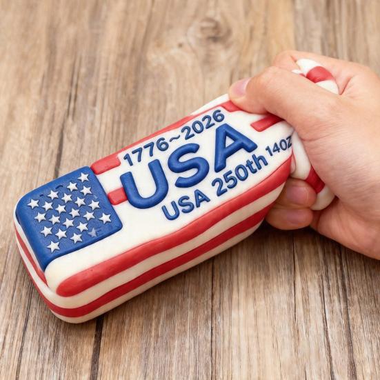 USA 250th Anniversary Squeeze Toy Stress Relief Patriotic America 250th Anniversary Sensory Fidget Pinch Toy Party Favors