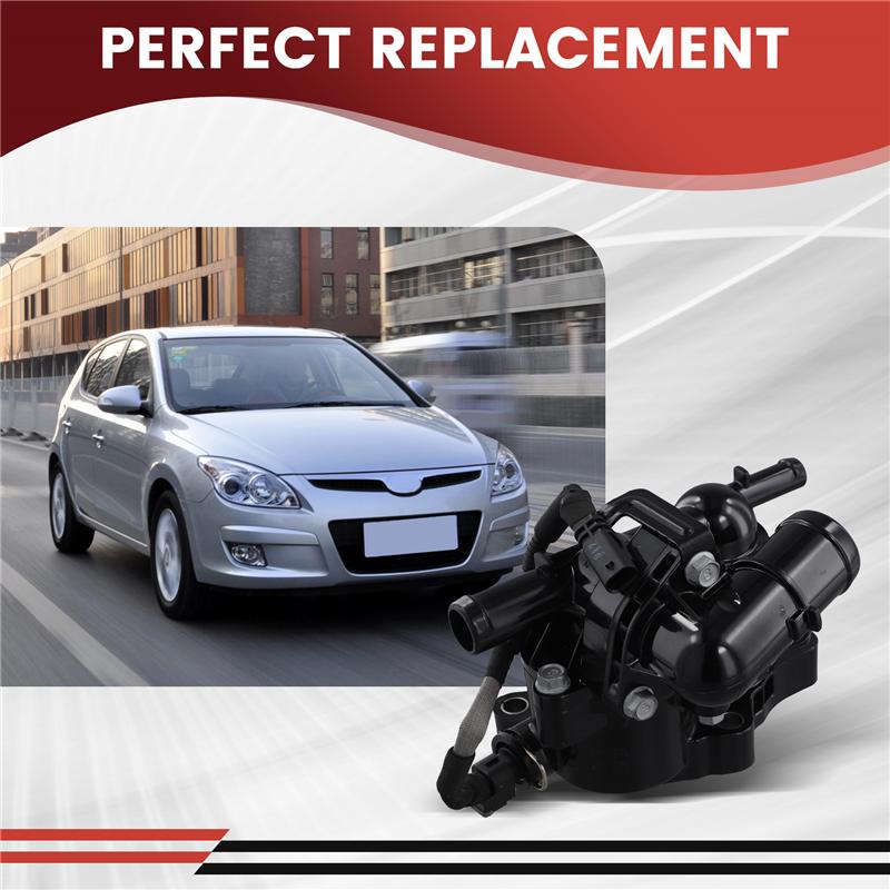 25600-03800 Car Engine Coolant Thermostat For Hyundai Kia 2560003800 чёрный