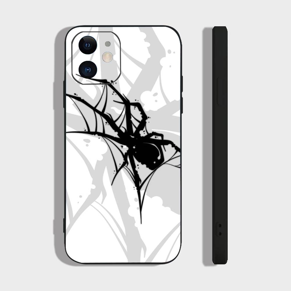 Spider Phone Case For IPhone 17 Air 16 15 14 13 Pro Max 11 12 Black Silicone Cover IPHONE 16
